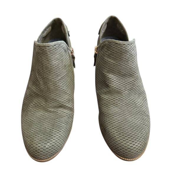 Dr Scholl's Be Energized Memory Foam Green Suede Booties Size 9 - Picture 3 of 8